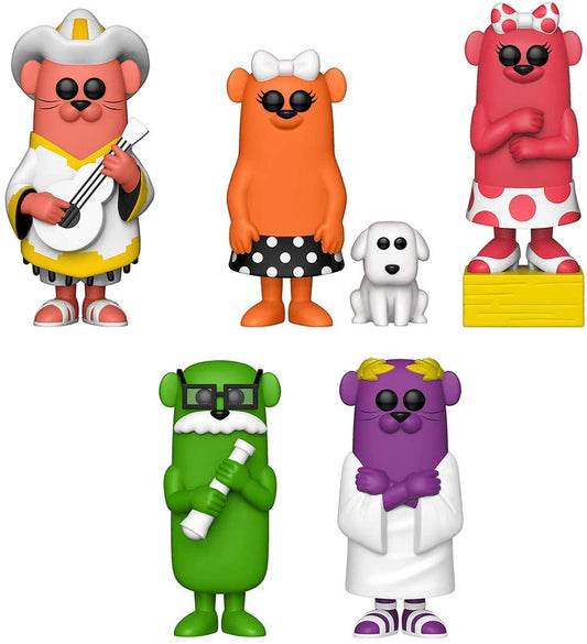 Otter Pop Set of 5 - Alexander The Grape, Poncho Punch, Strawberry Short Kook, Little Orphan Orange and Sir Isaac Lime