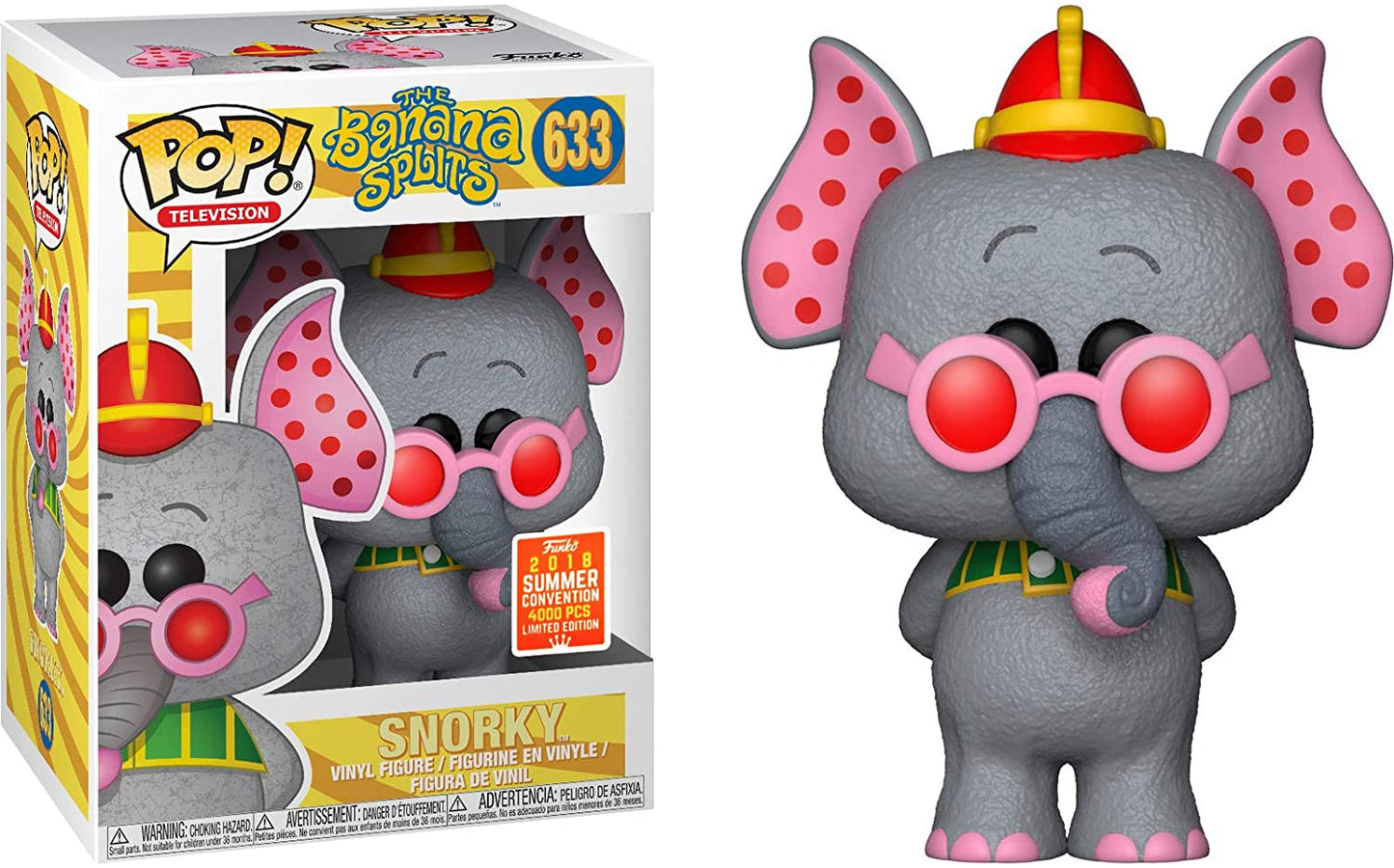 Banana Splits Fleegle, Bingo, Drooper and Stormy Funko POP! 4-Pack Retro Television Series