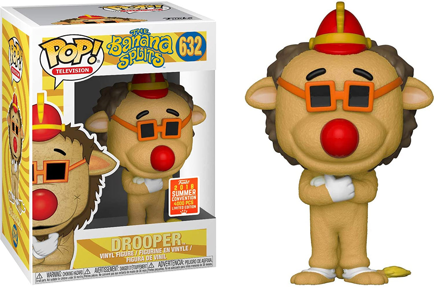 Banana Splits Fleegle, Bingo, Drooper and Stormy Funko POP! 4-Pack Retro Television Series