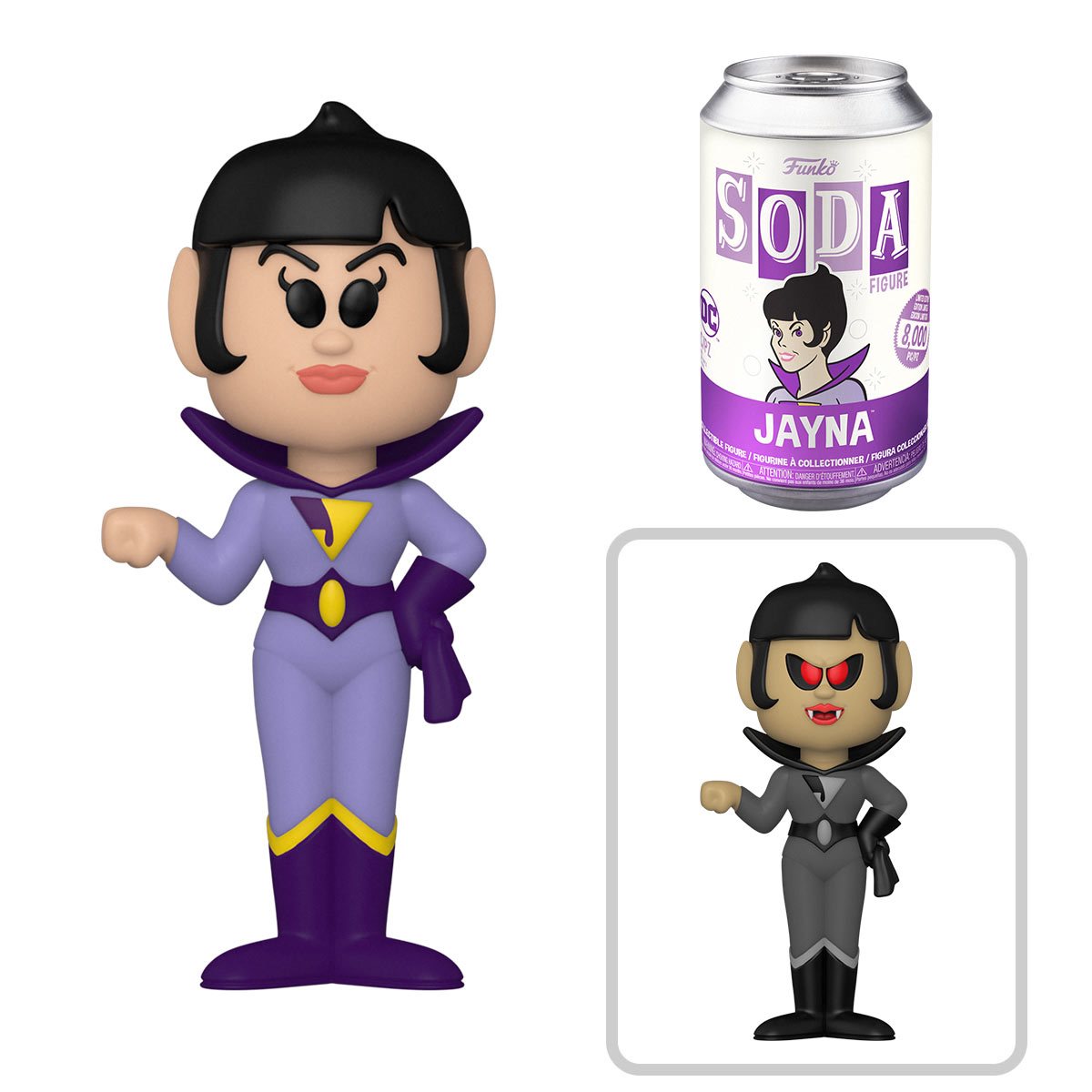 Wonder Twins Funko Soda DC Comics Zan & Jayna Can Figure