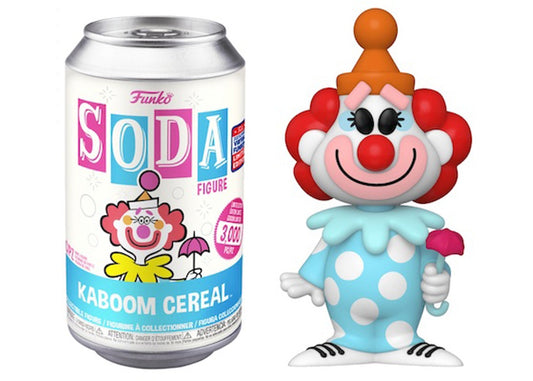 Kaboom Cereal 2021 Virtual Funkon Exclusive Figure Can Funko Soda Clown