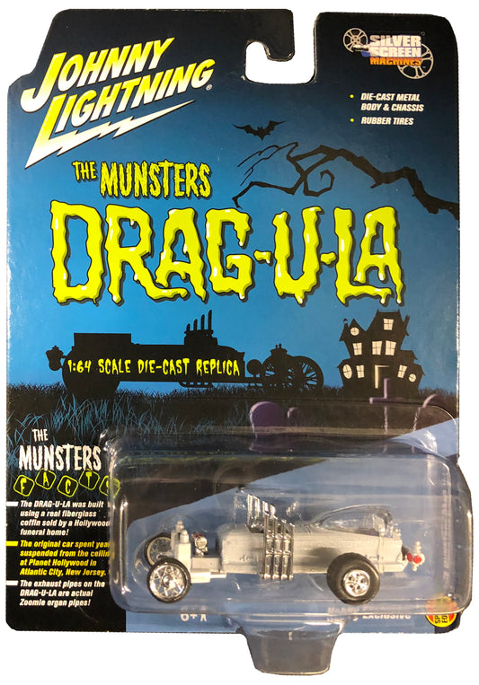 Drag-U-La The Munsters TV show Car Die-Cast 1:64 Scale White Lightning Chase Exclusive