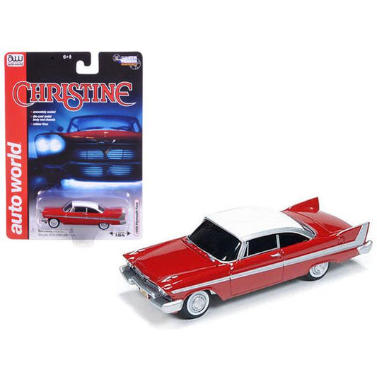 Auto World 1:64 1958 Plymouth Fury Horror Movie Christine Die-Cast AWSS6401