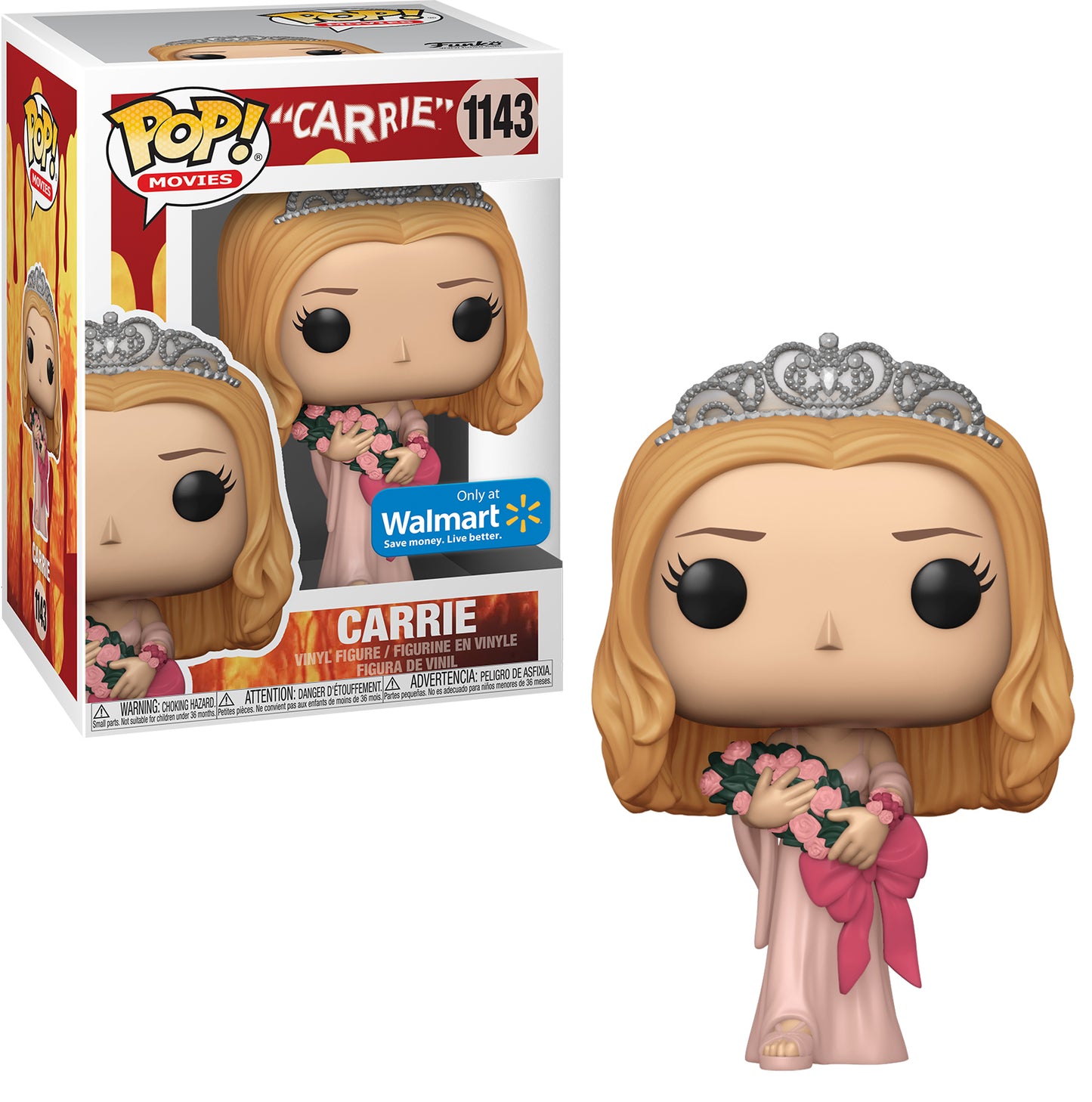 Carrie Funko Movies Pop! Vinyl Figure: Prom Dress Carrie - Walmart Exclusive #1143