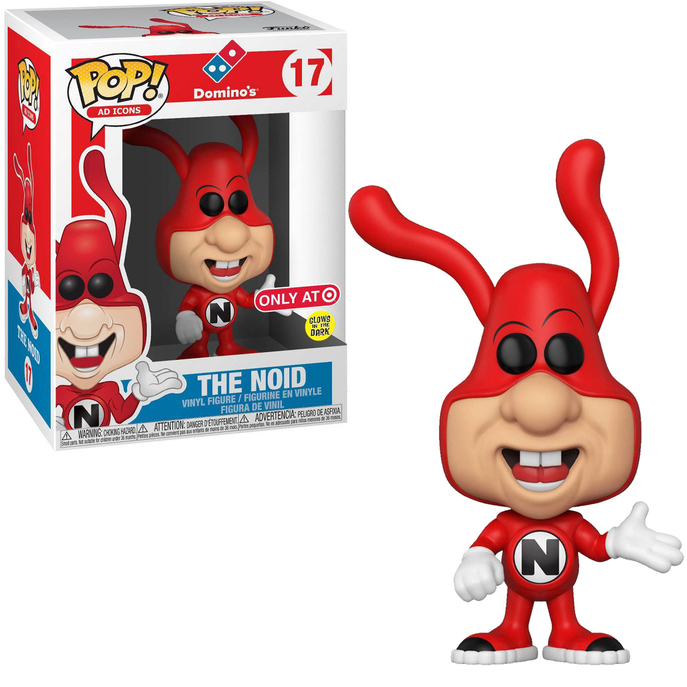 Pizza Funko POP! Ad Icons Domino's - The Noid (Glow) Figure (Target Exclusive) #17