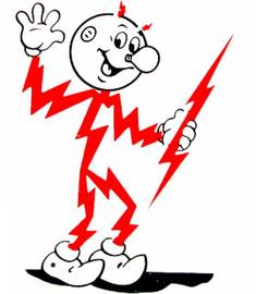Funko Reddy Kilowatt Wacky Wobbler Bobblehead Retired