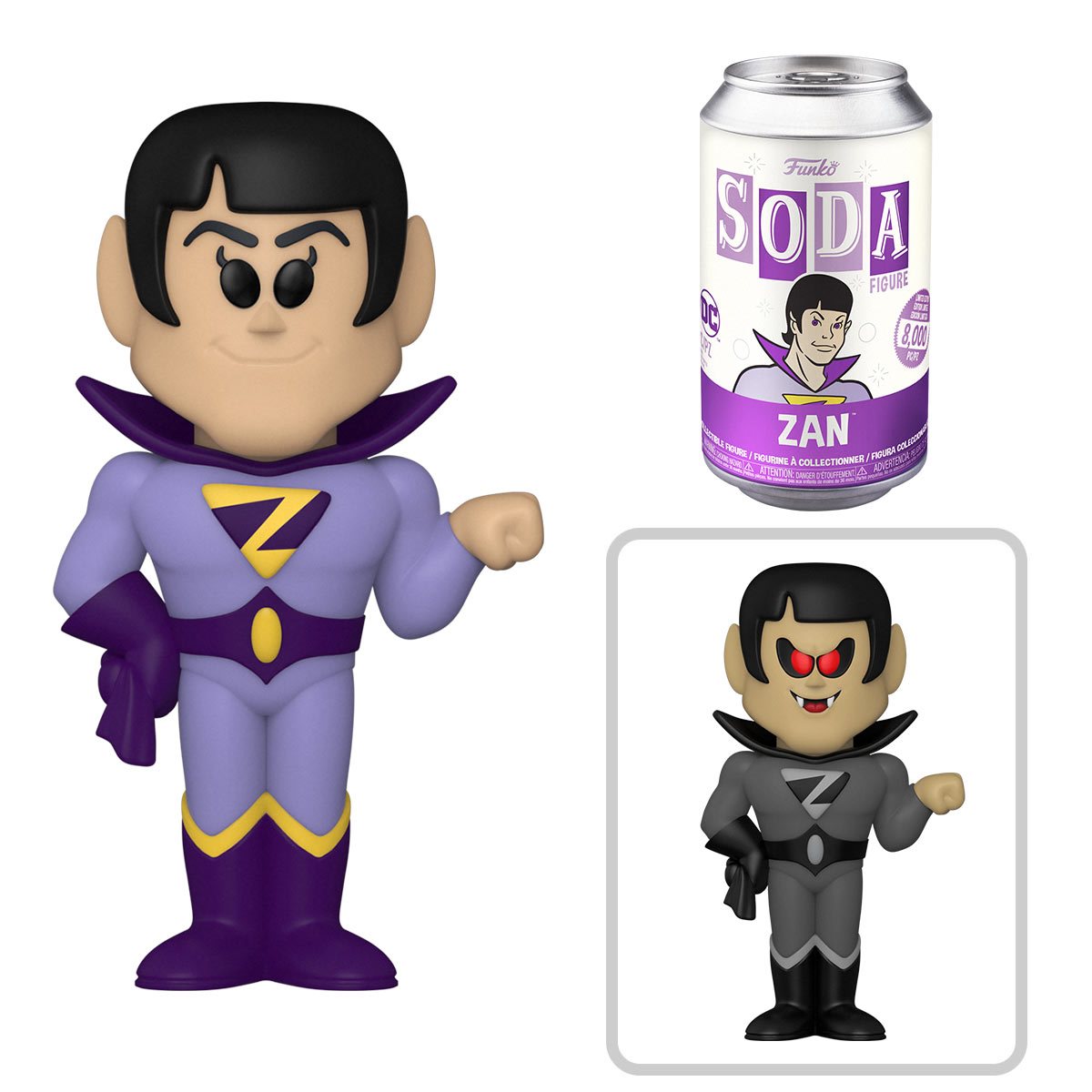 Wonder Twins Funko Soda DC Comics Zan & Jayna Can Figure