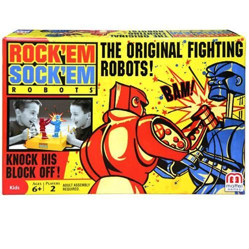 Rock 'Em Sock' Em Robot Blue & Robot Red Funko POP! Vinyl Mattel Set Imperfect